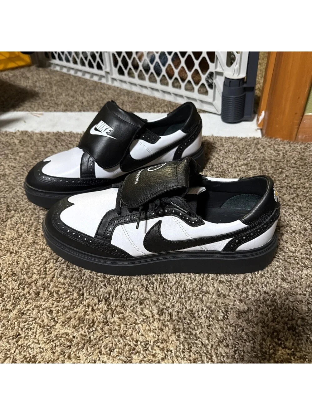 Nike G-Dragon x Kwondo 1 Yin-Yang Mens Size 12 Black White Leather DH2482-101